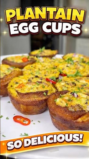 Plantain Egg Cups | Easy Caribbean Breakfast Recipe 😮‍🔥