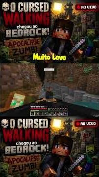 O CURSED WALKING chegou ao Minecraft Bedrock? 🧟 Addon Pack INSANO
