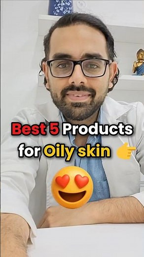 Best 5 Product for Oily skin 👉 #oilyskin #skincareoilyskin #oilyskiinproducts