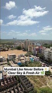 Sunny Day Above Mumbai 🌤️ | Clear Air & Pure Vibes 💙