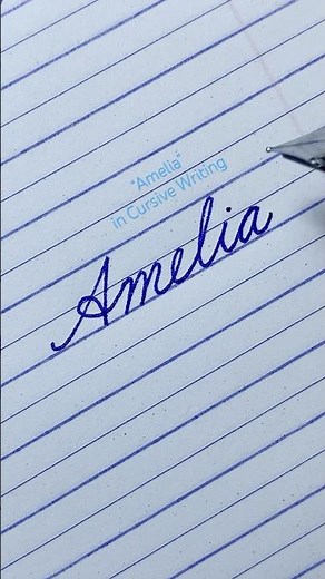 Amelia How to Write in Cursive | Cursive Writing | Signature | Cursive Handwriting | Cursive Letters