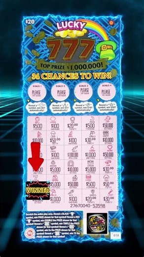 🎰 Lucky 777 WIN! | Scratch Off Lottery Tickets