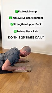🚨 Suffering from a NECK HUMP? 🚨 Noticed a hump where your neck meets your upper back? This is commonly known as Dowager’s Hump, often resulting from poor posture and aging. While it doesn’t always lead to pain, it can restrict joint mobility and affect your daily comfort. 🔴 Prevent a neck hump before it impacts your posture and comfort! 🔴 Not only is it unsightly, but it can also cause neck pain and poor alignment. Today, I’m demonstrating a simple yet effective exercise: the Prone Breast St