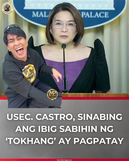 CASTRO, IGINIIT NA ANG IBIG SABIHIN NG 'NEUTRALIZE' AT 'TOKHANG AY PAGTAPOS NG BUHAY NG ISANG INDIBIDWAL Iginiit ni Palace Press Officer Atty. Claire Castro na ang ibig sabihin ng 'neutralize' at 'tokhang' ay pagtapos sa buhay ng isang indibidwal. Sa isang press conference, sinabi ni Castro na sinusubukan umanong baguhin ni Kaufman ang ibig sabihin ng 'neutralize' dahil ito ay parte ng kanyang paraan para maipagtanggol si dating Pangulong Rodrigo Duterte. "Sa Pilipinas, pag sinabi mong neutraliz