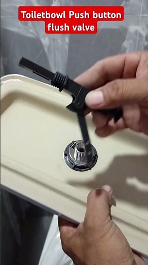 How to set up toiletbowl push button flush valve control.