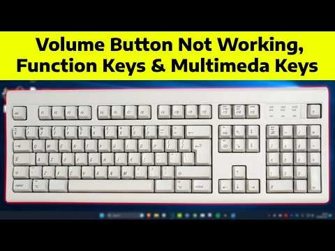 How To Fix Volume Button Not Working Reverse Function Keys And Multimedia Keys F1-F12