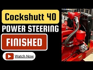 Cockshutt 40 Tractor: Power steering finally finished. ‪@langbros.1907‬