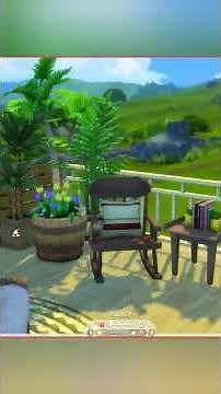 Sims 4 A Cozy & Simple House: Easy to Build, An Amazing Mix Of Wood And Plants🏡🍀😊#sims4 #sims4build