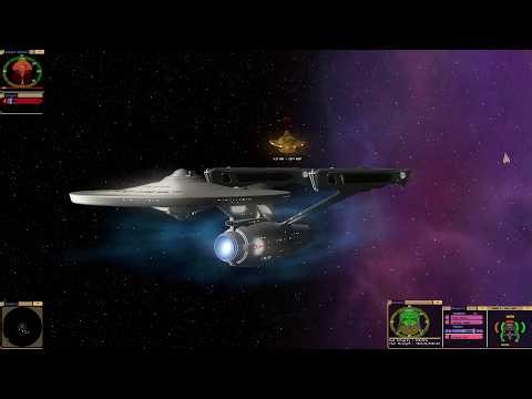 Constitution Class Refit vs Cardassian Galors | KM | Star Trek Bridge Commander
