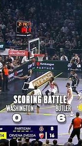 Washington vs Butler | SCORING BATTLE | Partizan vs Crvena zvezda