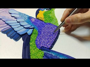 I Made a Hummingbird out of Paper Strips / Artoholic / 2D Quilling