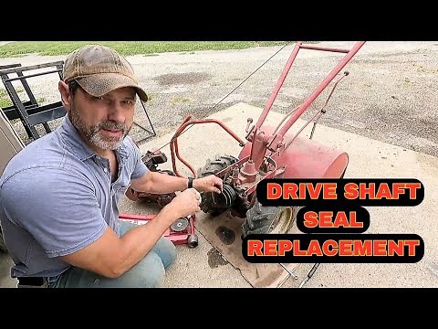 Old Troy-Bilt Horse Tiller Drive Shaft Seal Replacement - Now Your Tines Won't Turn