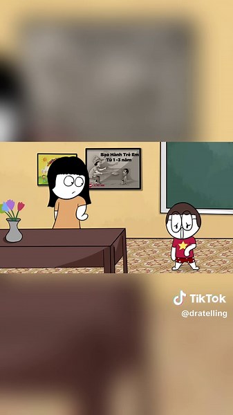Giã phấn, Nghịch phấn thời tiểu học #dratelling #animation | animation