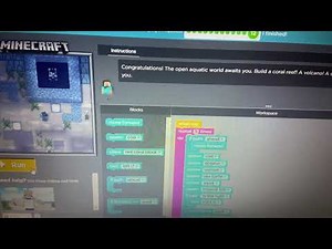 Code.org Minecraft: Voyage Aquatic Puzzle 12 (Final Puzzle)