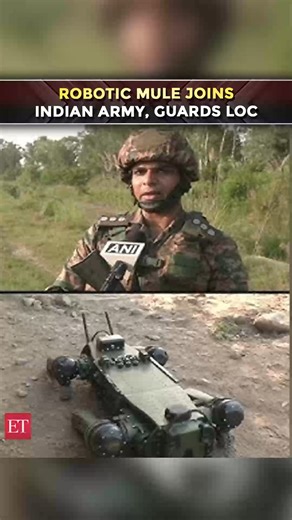 🤖 #AI #Robotic soldiers in action, #Robotic Mule guards #LoC as anti-infiltration bid intensifies ⚔️ | 🔴 Catch the day's latest news here ➠ https://ecoti.in/pTCADZ 🗞️ | The Economic Times
