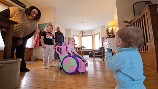'Surrounded by good people': 1-year-old receives 3D-printed wheelchair following amputations