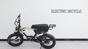52V 2000W Super Vintage 73 Electric Full Suspension Bike Retro Fat Bicycle