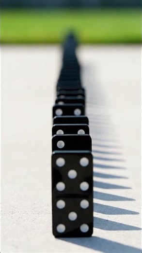Watch till the end 👀...• “Perfect domino flow” #dominoeffect #satisfying #relaxing #asmr #relax