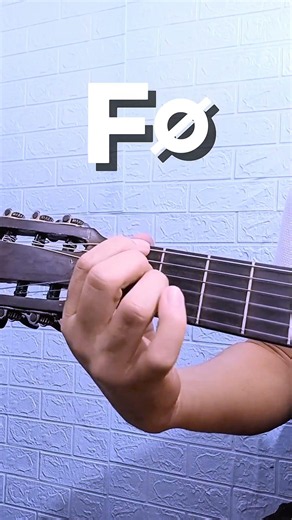 Guitar lessons for beginners (F half-diminished CHORD)