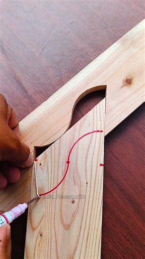how to easily measure the position of the timber room #woodworking #DIY #tips #creative #handmade
