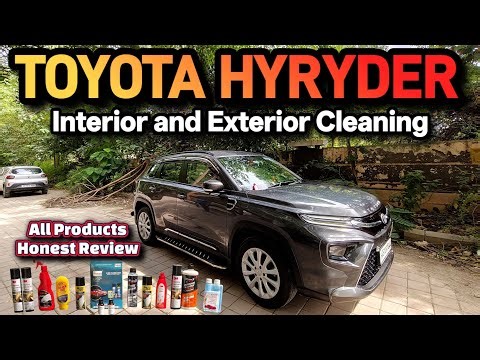 Toyota Hyryder Full Cleaning , Best Car Cleaning Products , Honest Review #toyota #hyryder