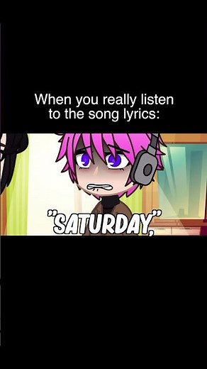 When You Really Listen To The Song Lyrics | Gacha Life #Shorts