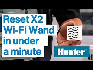 How to RESET a Hunter x2 Controller WiFi Wand