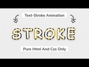 Pure CSS Text STROKE Animation