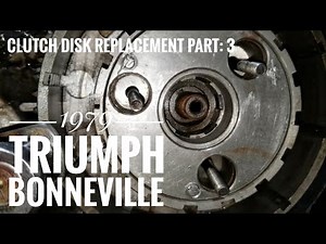 1979 Triumph Bonneville 750cc clutch disk replacement Part: 3