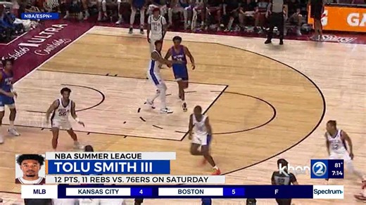 4K views · 81 reactions | Kahuku’s Tolu Smith shines in summer league debut with Detroit Pistons https://www.khon2.com/sports/kahukus-tolu-smith-shines-in-summer-league-debut/ | Rob DeMello | Facebook