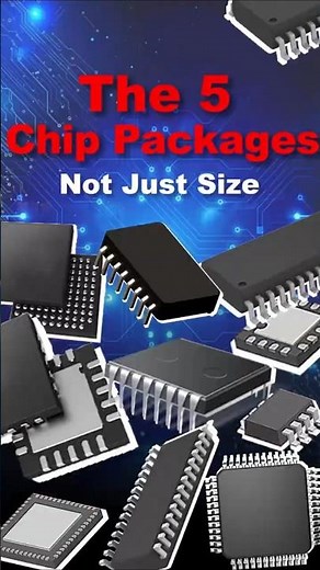 5 Types of PCB Chip Packaging Explained: DIP, SOP, QFP, QFN, and BGA.