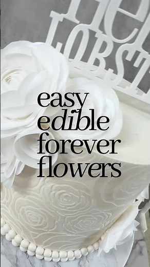 Easy Wafer Paper Flowers Anyone Can Make 🌸 #shorts