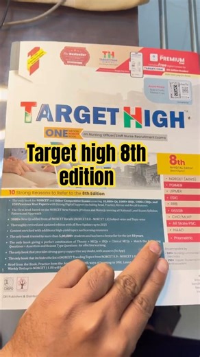 Target high 8th edition review #targethigh #nursingbook #nursingofficer