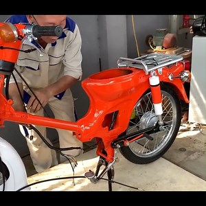 1980 Honda Super Cub Restoration Restore and Repaint Old Abandoned HONDA MOTORCYCLE | Md Uzzal Hossain