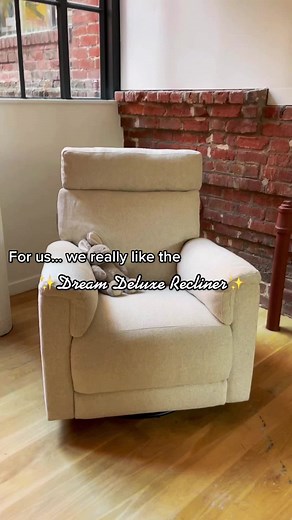 Dream Deluxe Recliner with Power Swivel - Nursery Chair
