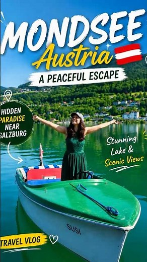 Beautiful Lake Near Salzburg Will Blow Your Mind! 😍 #mondsee #salzburg #reels #travel #vlog