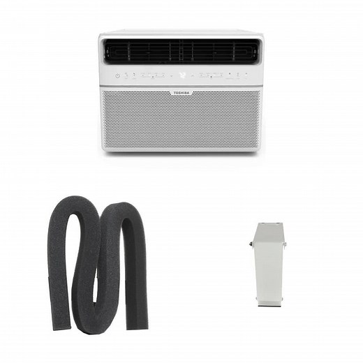 10,000 BTU Smart Wi-Fi Window Air Conditioner for 450 sq. ft., 1-1/4 in. Weatherseal, and Heavy-Duty Support - The Home Depot