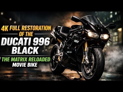 The Matrix Reloaded Ducati 996 Black – Full Restoration Transformation (4K)