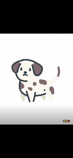 🐶How to Draw a Cute Cartoon Puppy Dog in 30 Seconds | Easy & Relaxing Digital Art