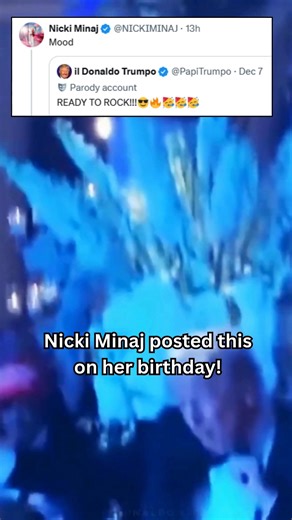 Happy birthday to Nicki Minaj! She turned 43. 🎉🎉🎉 The Queen of Rap posted this video of President Trump dancing with the caption: "Mood" | Caleb Parke