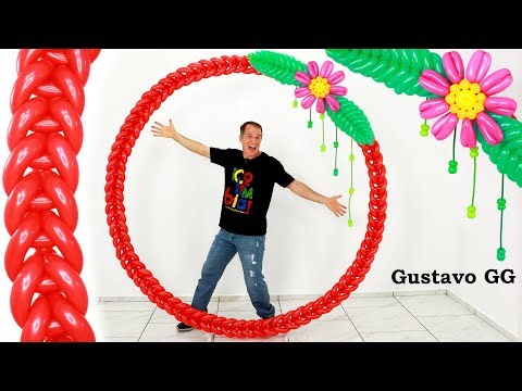 birthday decoration ideas at home 🤩 balloon decoration ideas - balloon ring - circle - Gustavo gg