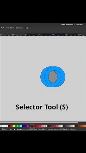 Inkscape Minimalist Impossible Circle