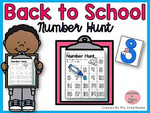 Back to School Number Hunt