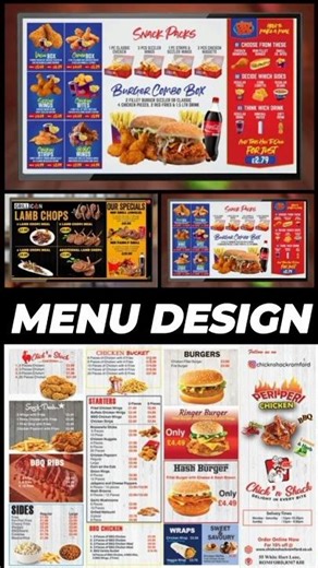 Best Digital Menu Board Design Service | Restaurant Menu Card & LED Screen Design