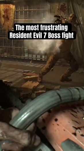 Resident Evil 7 Jack chainsaw fight #videogames #residentevil