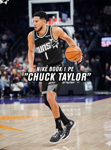 1.3M views · 23K reactions | ABSOLUTE Icon! Devin Booker drop the Nike Book 1 "Chuck Taylor"  #sneakers #game #nikebasketball #reelstrending #trendingnow | HOOPX Kicks | Facebook