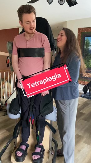#tetraplegic #quadriplegic #weightbearing #stander #plank #findjoy #traumaticbraininjury #motorcycleaccient