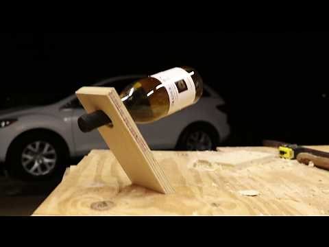 How to make a Wine Bottle Holder - Floating Wine Holder