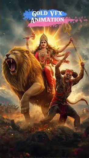 माँ दुर्गा Vs राक्षस। Epic Battle #maa #navratri #animation
