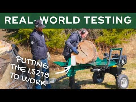 How Much Can an 18-Ton Log Splitter Handle? | LS218 Test
